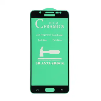 محافظ صفحه نمایش سرامیکی Samsung J5-2016 / J510 - Full Cover - مشکی (بدون پک)
